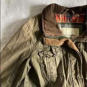 Army green Abercrombie and Fitch Jacket size M
